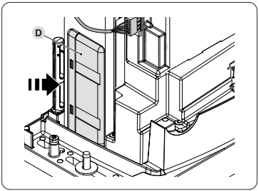 Umiestnenie batérie PSS124 vo vnútri pohonu